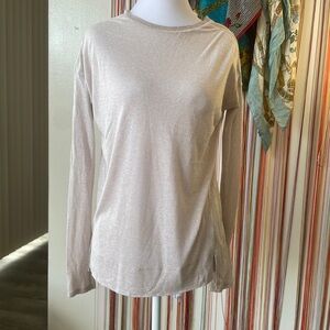 Vince Soft Beige Long Sleeve Top